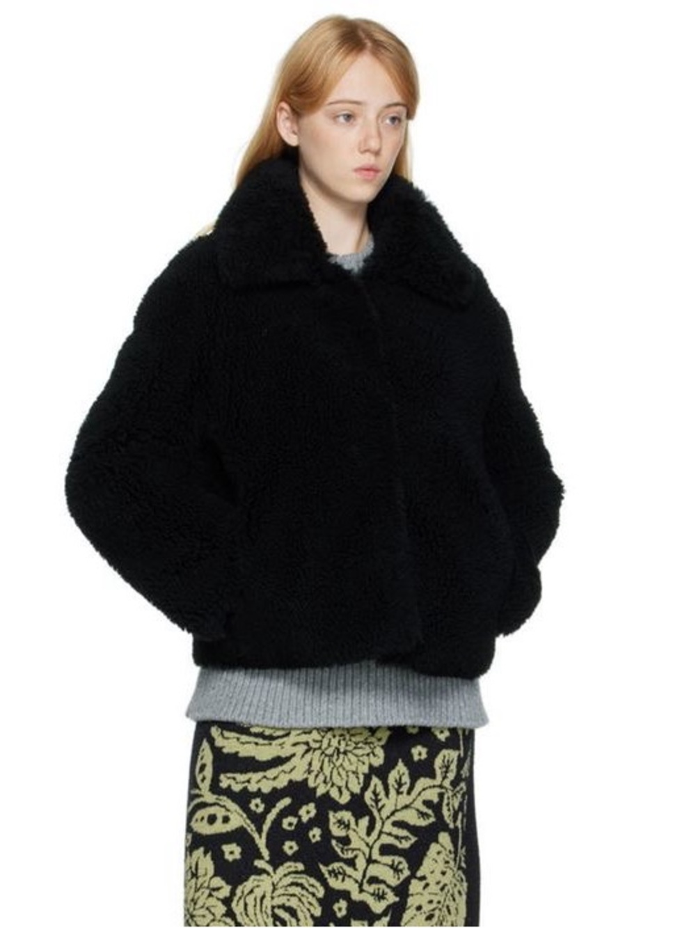 Meteo Black Faux Fur Jacket - Women's Coat